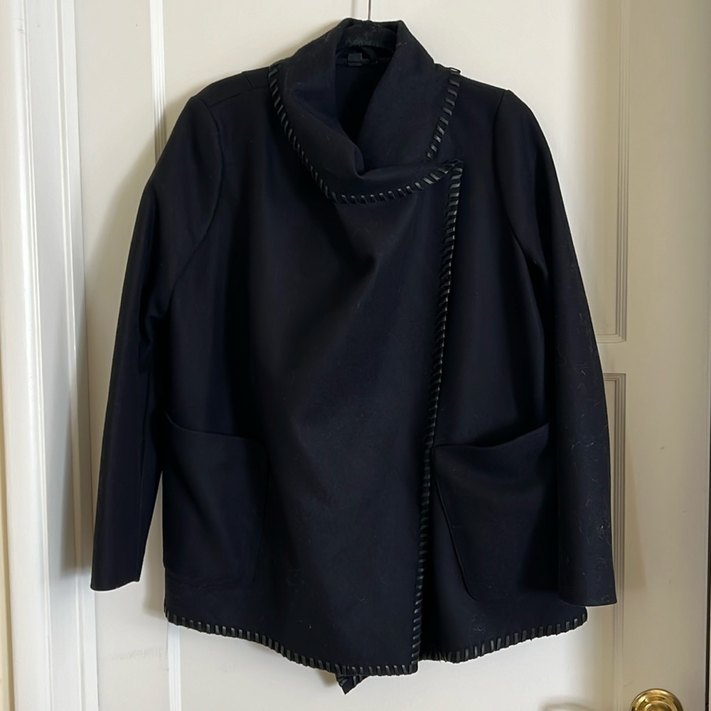 ALLSAINTS, Black Wool Roux Jacket - Picture 2 of 10
